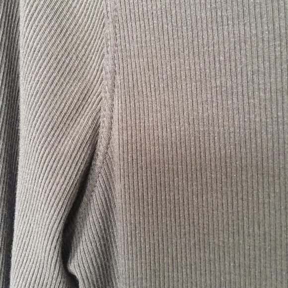 Olive Colored Long Sleeved Collared T-Shirt - Picture 7 of 7